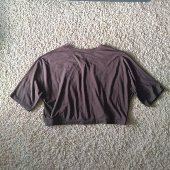 Vintage Y2K Venezia Dark Brown One Button Shrug Bolero SIze 14-16 - Picture 3 of 4